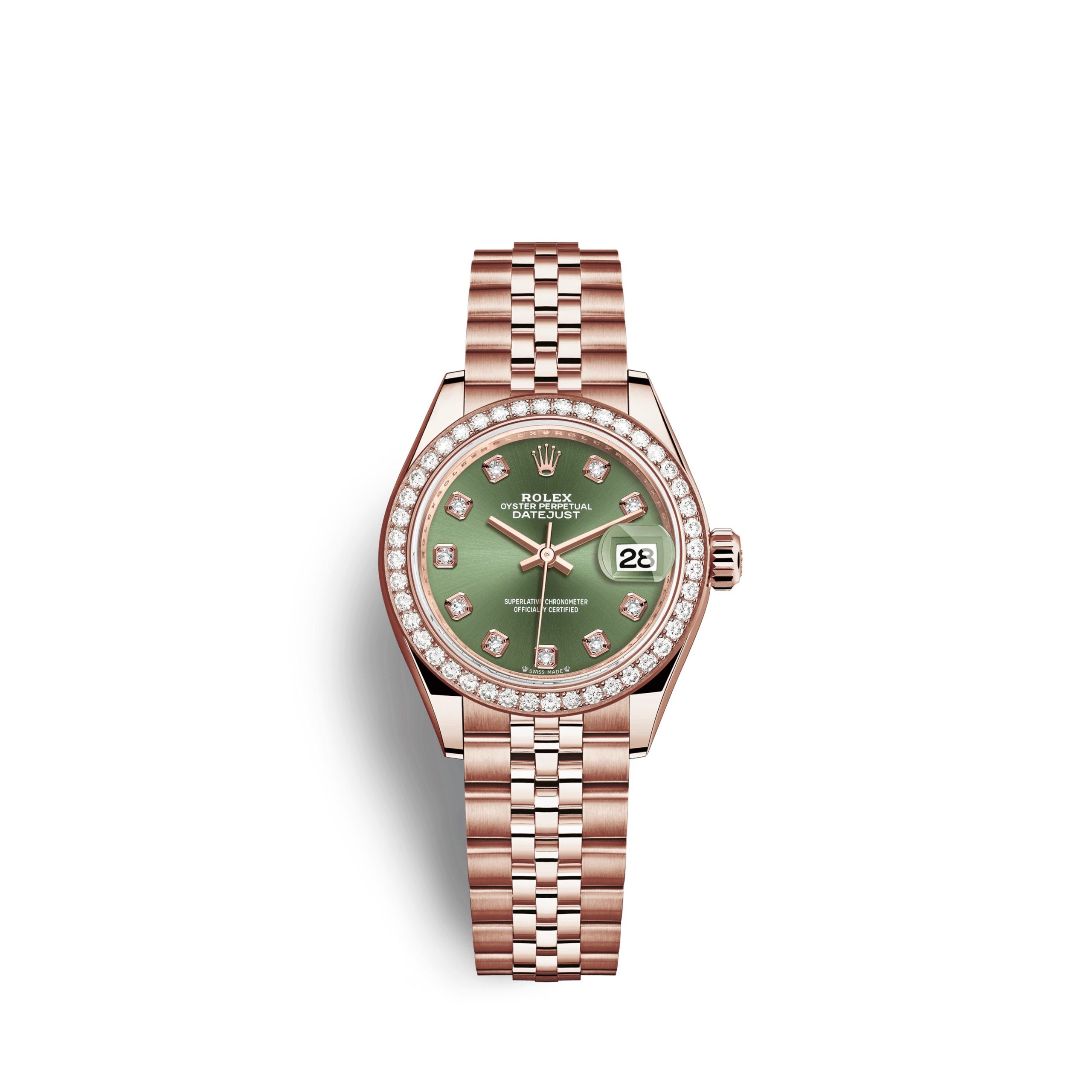 Rolex Lady-Datejust 28 18kt Everose Gold and diamonds Ref 279135RBR-0015 279135RBR-0015-1.jpg