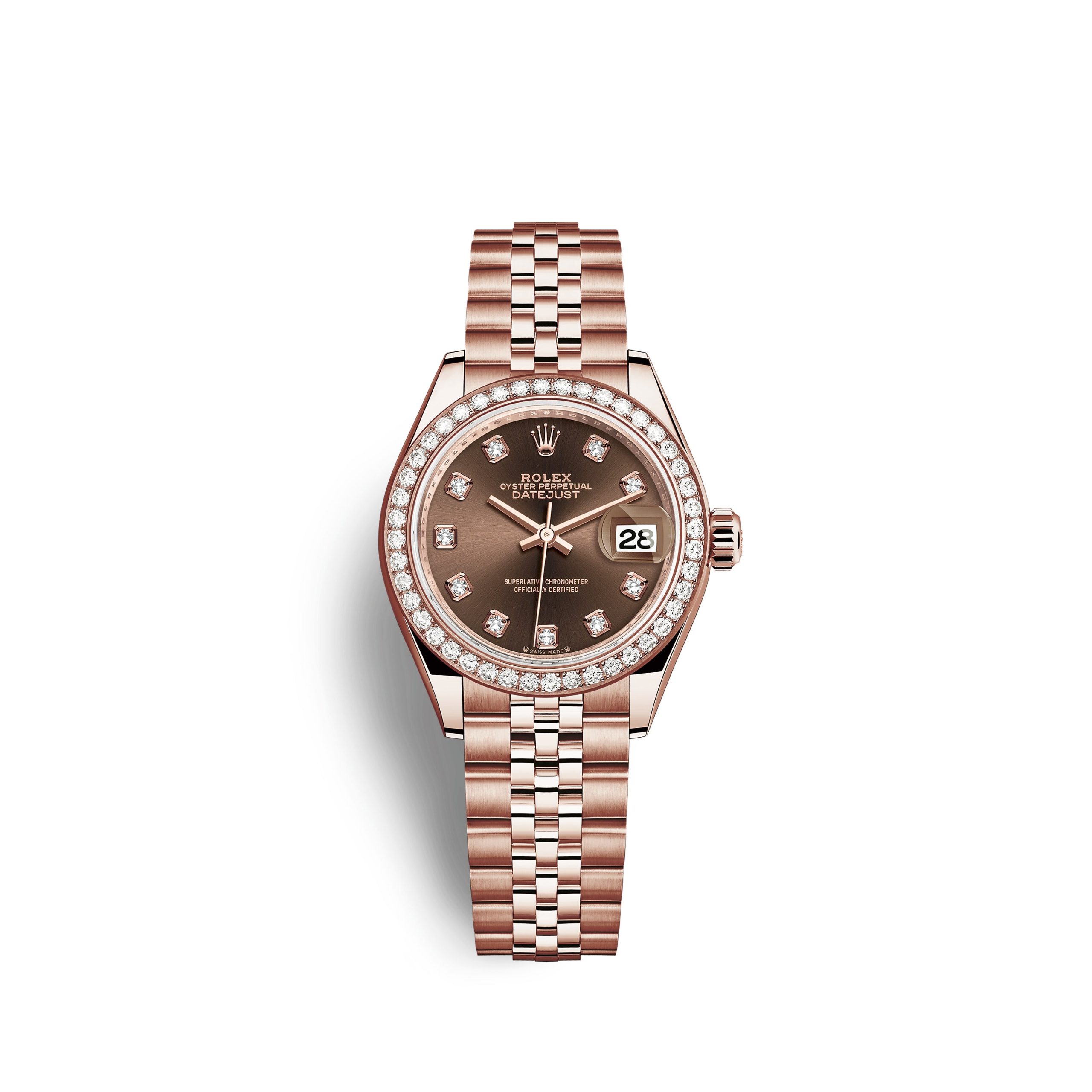 Rolex Lady-Datejust 28 18kt Everose Gold and diamonds Ref 279135RBR-0018 279135RBR-0018-1.jpg