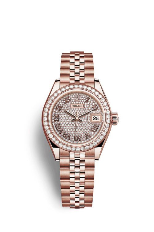 Rolex Lady-Datejust 28 18kt Everose Gold and diamonds 279135RBR-0022