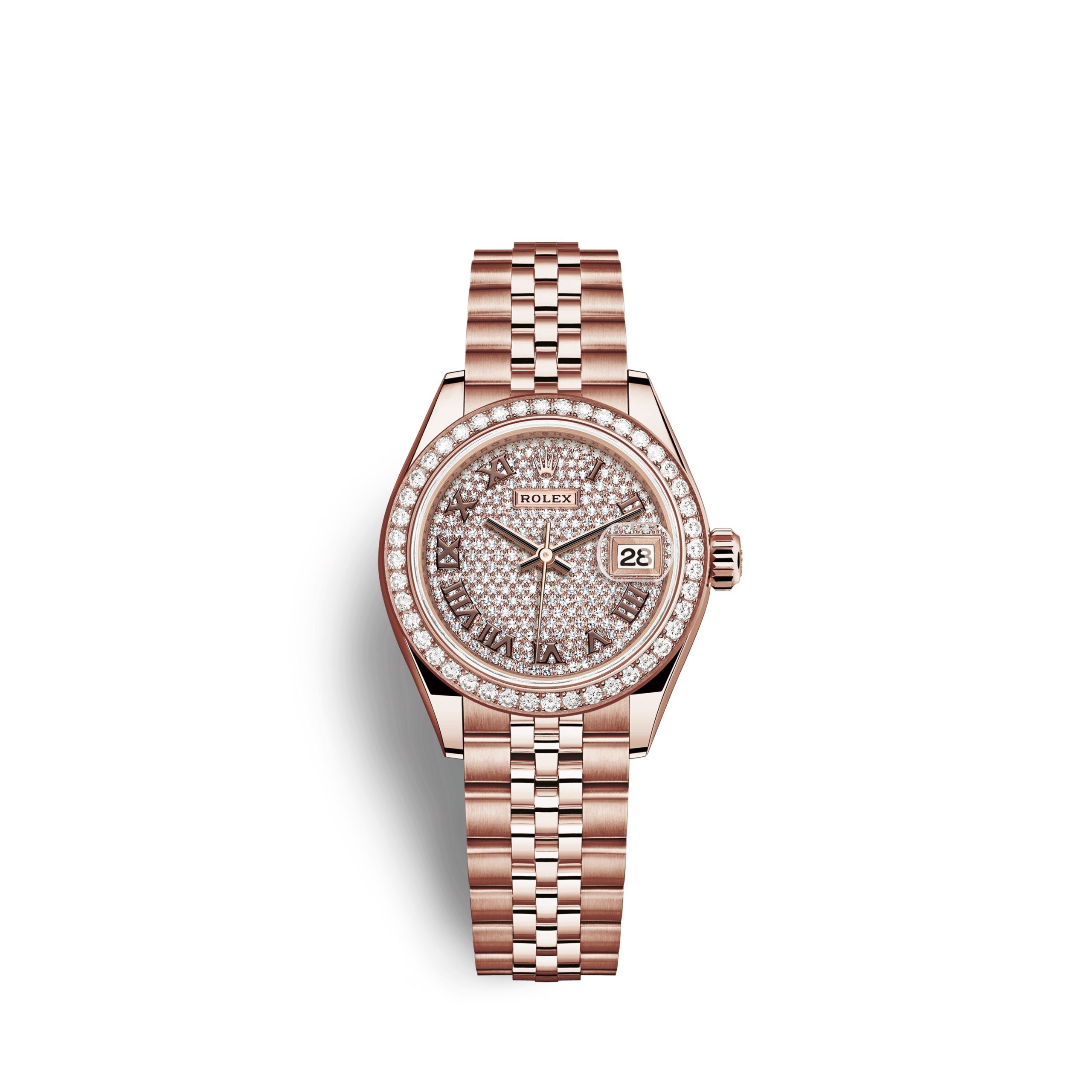 Rolex Lady-Datejust 28 18kt Everose Gold and diamonds Ref 279135RBR-0022 279135RBR-0022-1.jpg