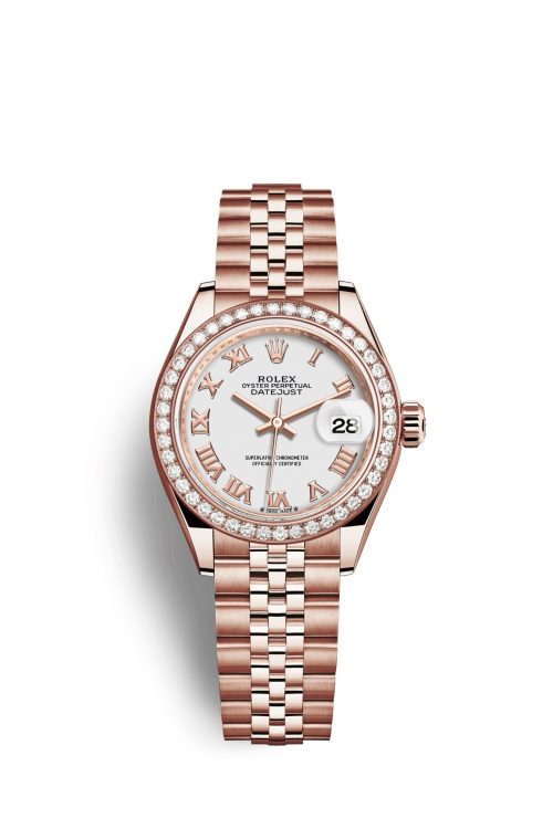 Rolex Lady-Datejust 28 18kt Everose Gold and diamonds 279135RBR-0024