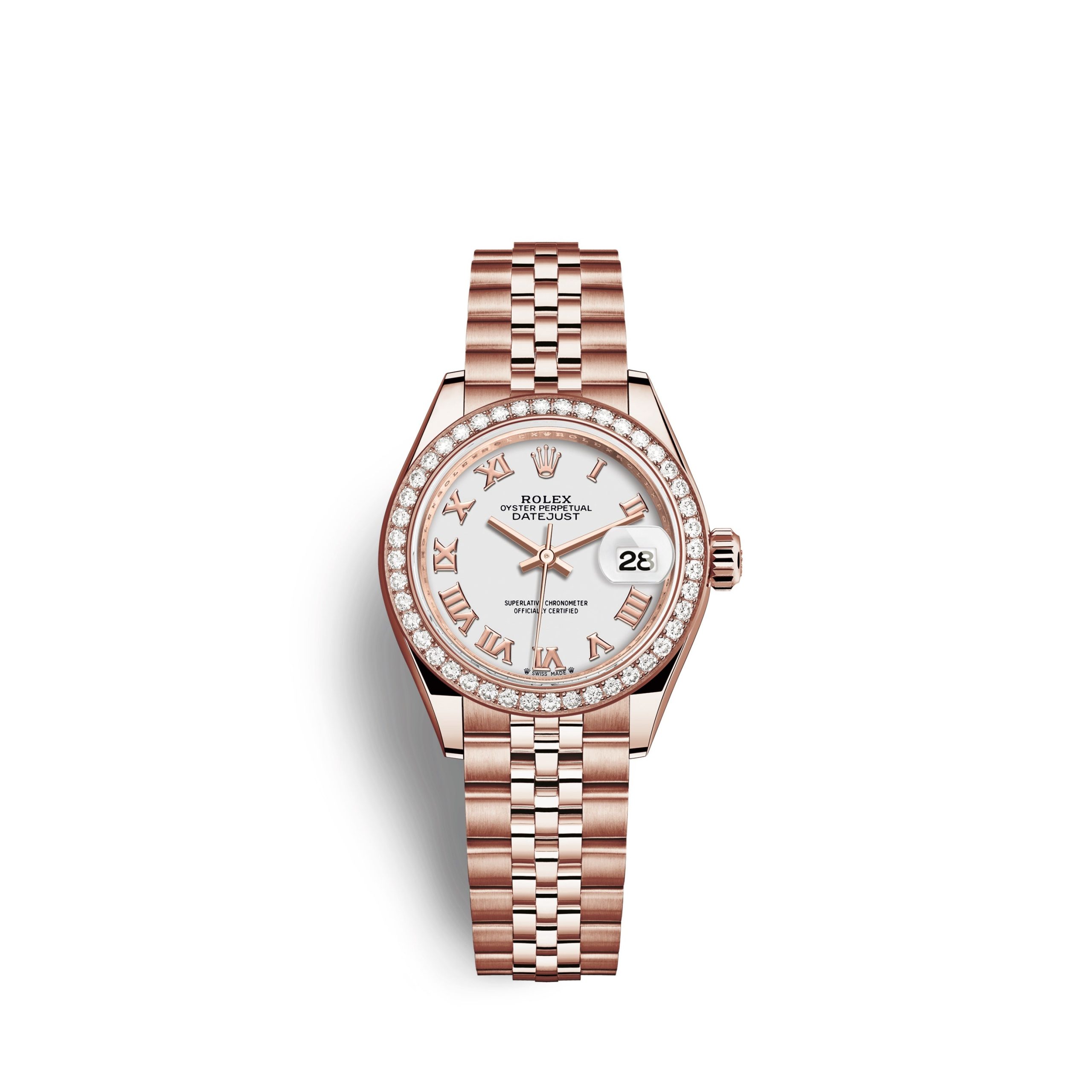 Rolex Lady-Datejust 28 18kt Everose Gold and diamonds Ref 279135RBR-0024 279135RBR-0024-1.jpg