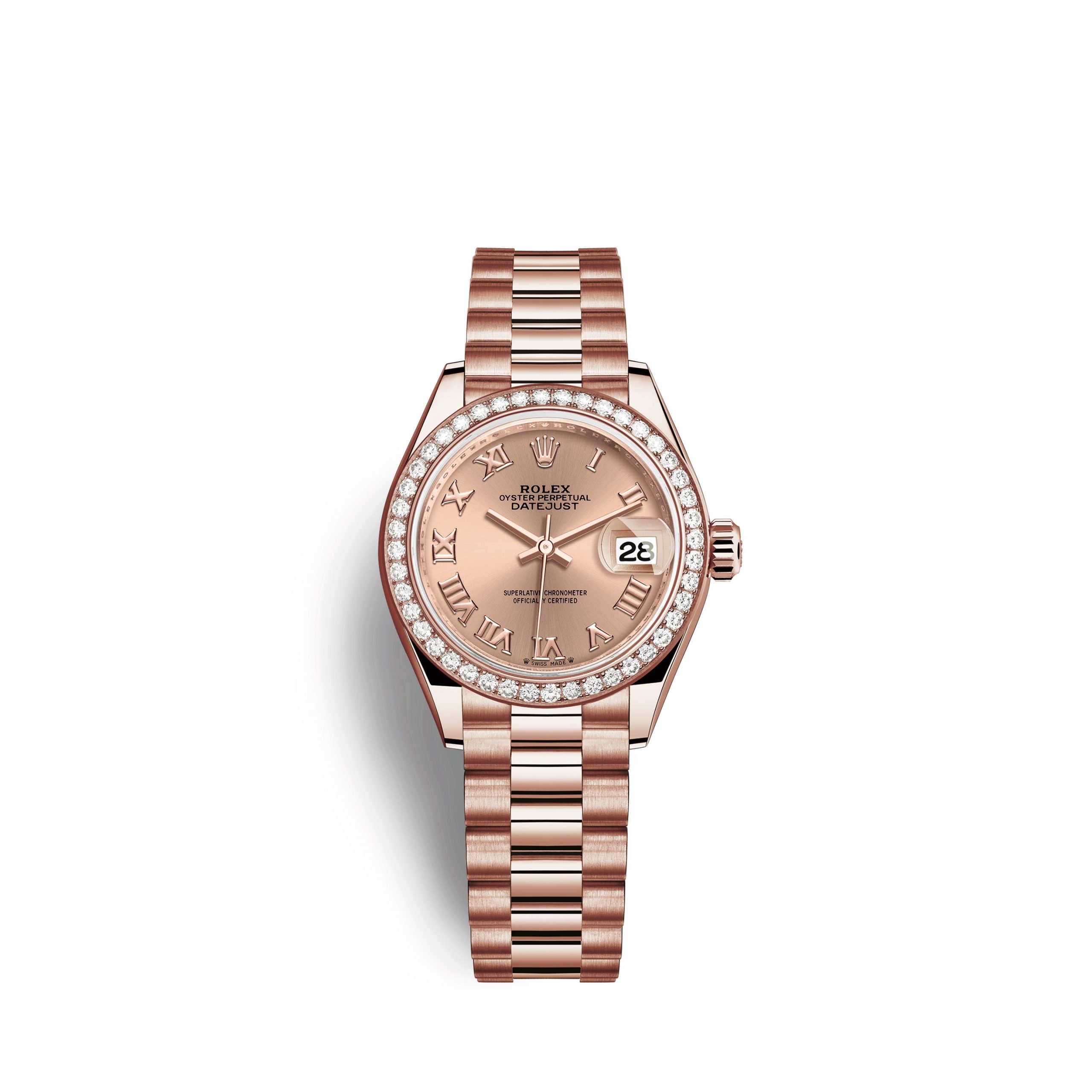 Rolex Lady-Datejust 28 18kt Everose Gold and diamonds Ref 279135RBR-0027 279135RBR-0027-1.jpg