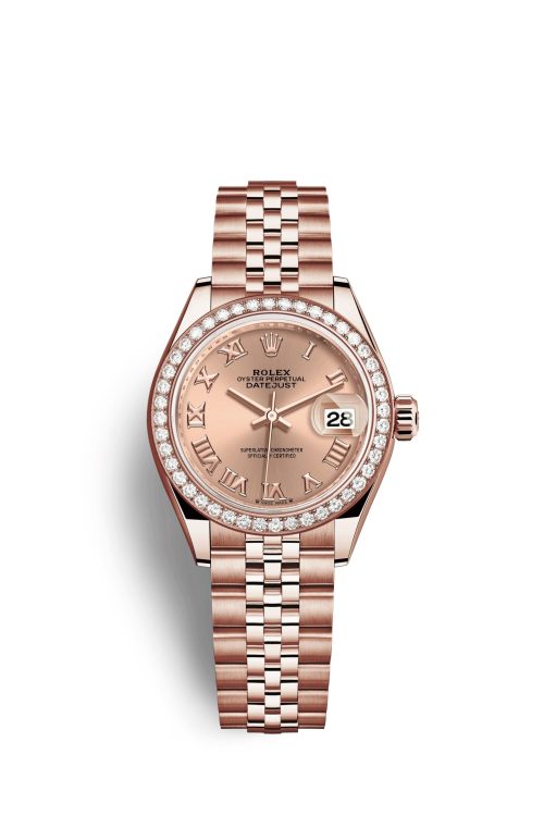 Rolex Lady-Datejust 28 18kt Everose Gold and diamonds 279135RBR-0028