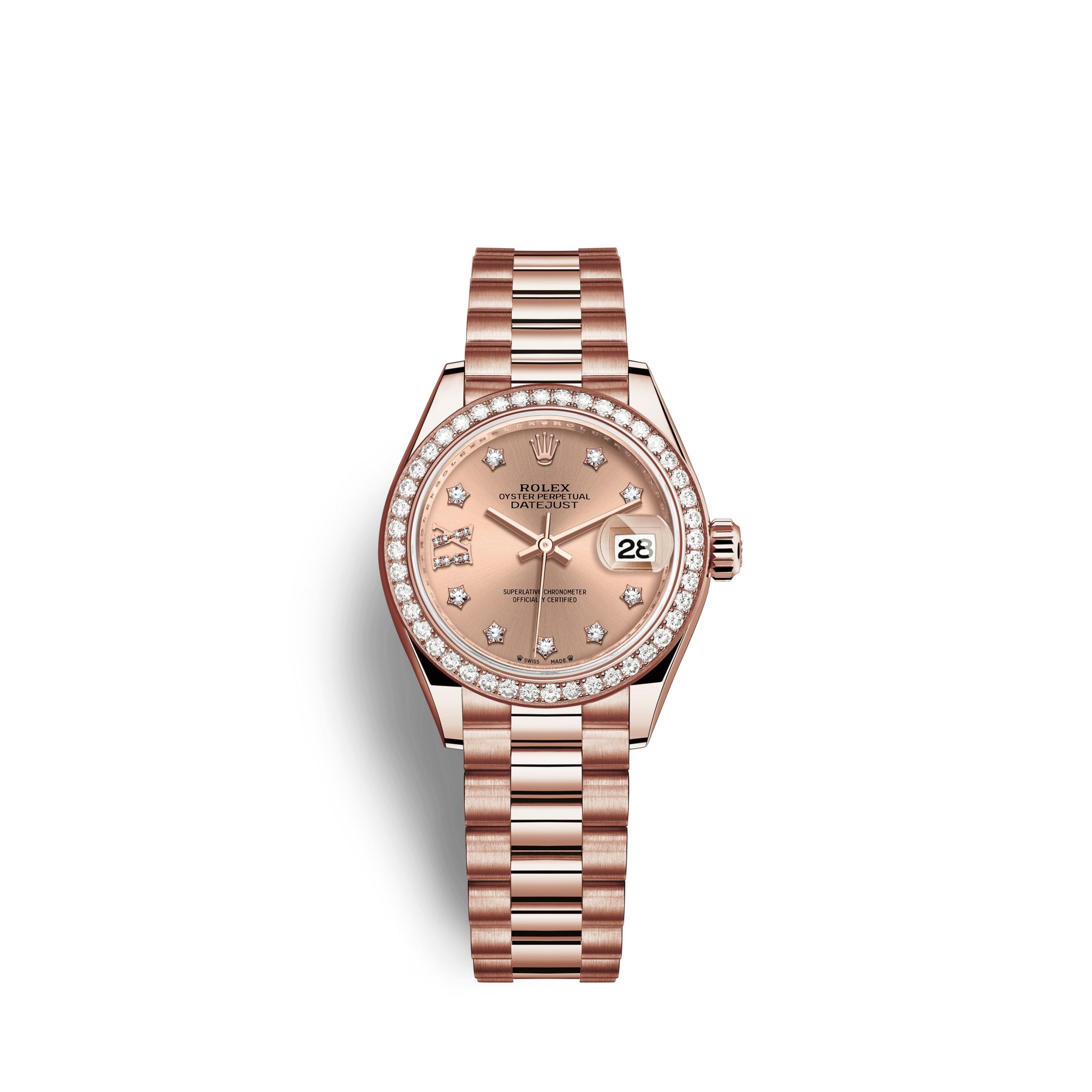 Rolex Lady-Datejust 28 18kt Everose Gold and diamonds Ref 279135RBR-0029 279135RBR-0029-1.jpg