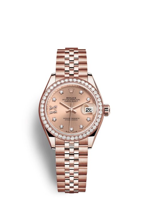 Rolex Lady-Datejust 28 18kt Everose Gold and diamonds 279135RBR-0030