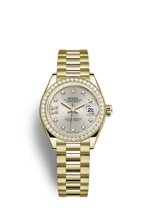 Rolex Lady-Datejust 28 18kt Yellow Gold and diamonds 279138RBR-0001
