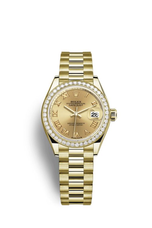 Rolex Lady-Datejust 28 18kt Yellow Gold and diamonds 279138RBR-0021