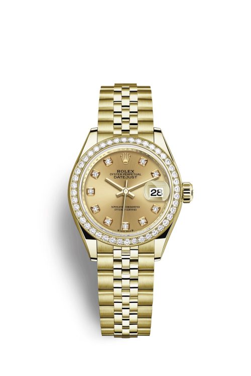 Rolex Lady-Datejust 28 18kt Yellow Gold and diamonds 279138RBR-0024