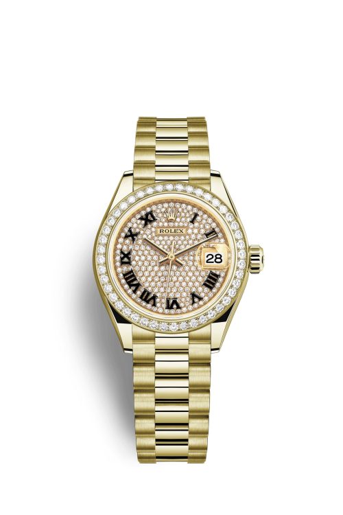 Rolex Lady-Datejust 28 18kt Yellow Gold and diamonds 279138RBR-0029