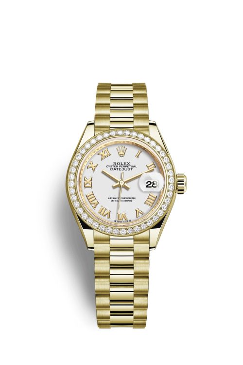 Rolex Lady-Datejust 28 18kt Yellow Gold and diamonds 279138RBR-0031