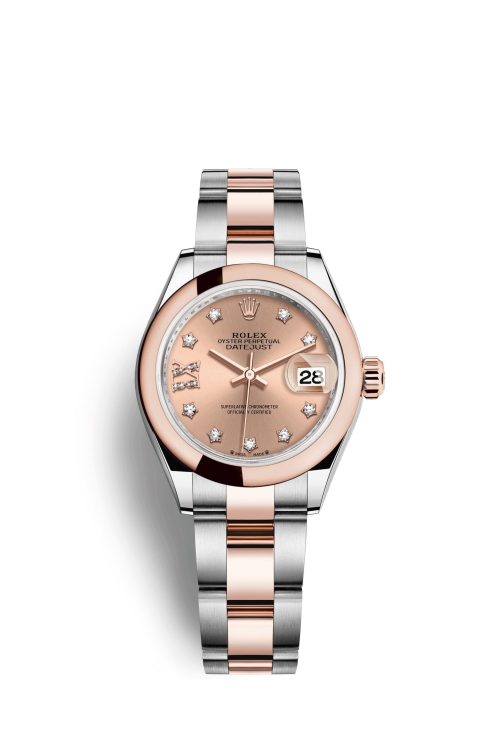 Rolex Lady-Datejust 28 Oystersteel and 18k Everose Gold 279161-0028
