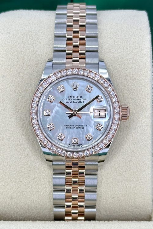 Rolex Lady-Datejust 28 Oystersteel and 18k Everose Gold 279381RBR-0013