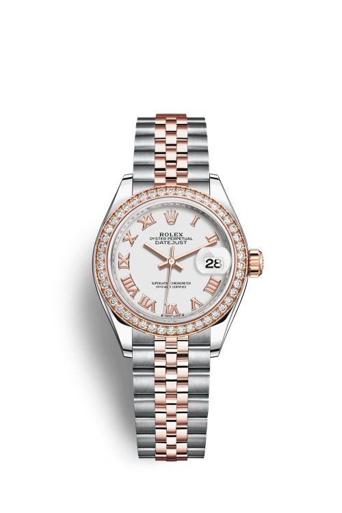 Rolex Lady-Datejust 28 Oystersteel and 18k Everose Gold 279381RBR-0021