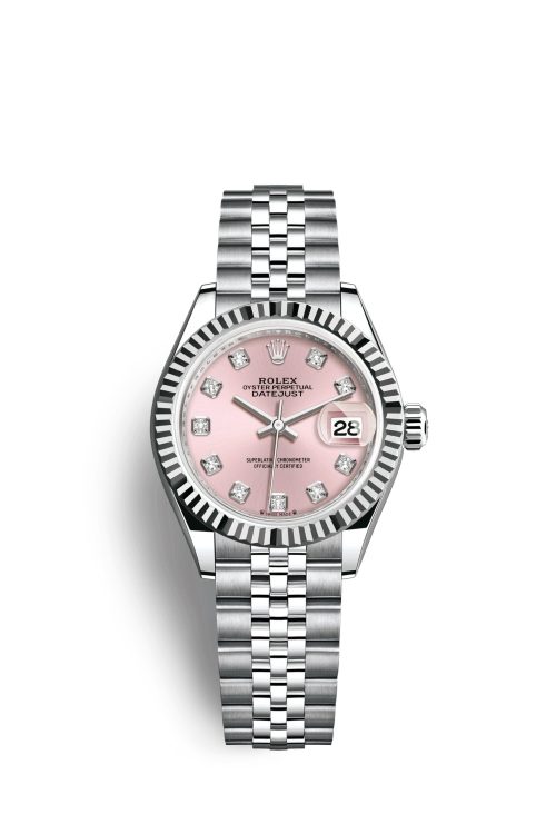 Rolex Lady-Datejust 28 Oystersteel and 18k White Gold 279174-0003