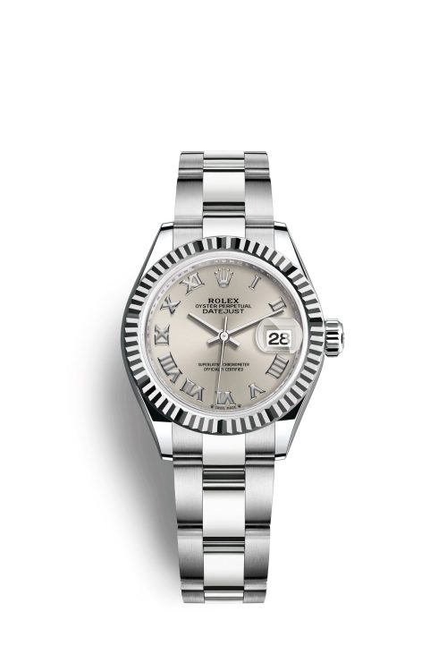 Rolex Lady-Datejust 28 Oystersteel and 18k White Gold 279174-0008