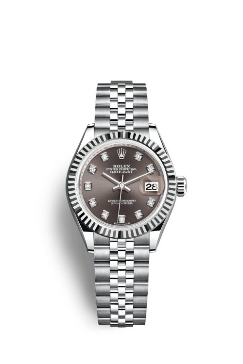Rolex Lady-Datejust 28 Oystersteel and 18k White Gold 279174-0015
