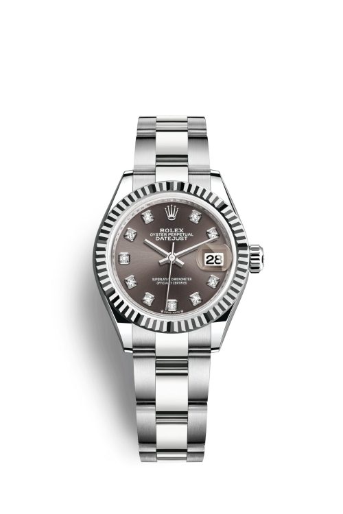 Rolex Lady-Datejust 28 Oystersteel and 18k White Gold 279174-0016