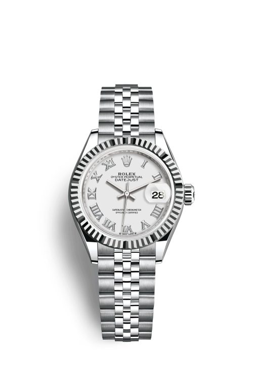 Rolex Lady-Datejust 28 Oystersteel and 18k White Gold 279174-0019