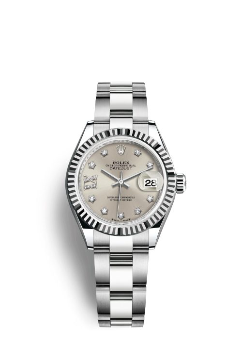 Rolex Lady-Datejust 28 Oystersteel and 18k White Gold 279174-0022