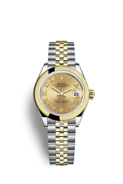 Rolex Lady-Datejust 28 Oystersteel and 18k Yellow Gold 279163-0009