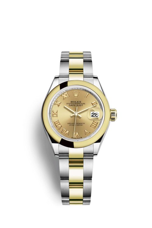 Rolex Lady-Datejust 28 Oystersteel and 18k Yellow Gold 279163-0010