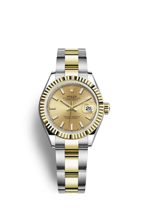 Rolex Lady-Datejust 28 Oystersteel and 18k Yellow Gold 279173-0002