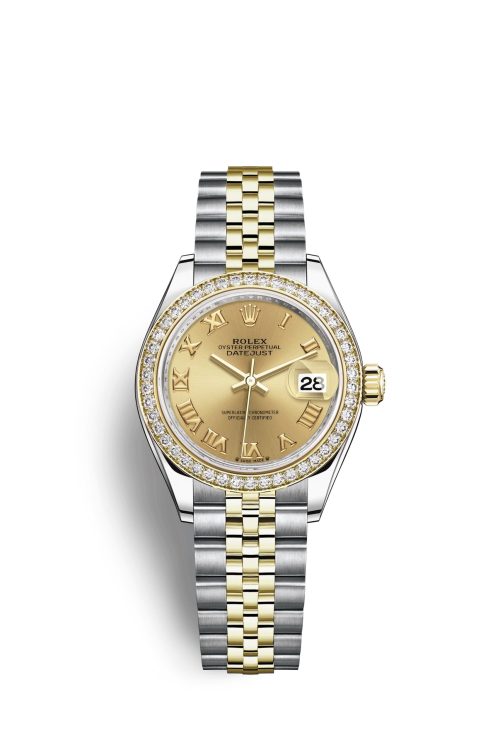 Rolex Lady-Datejust 28 Oystersteel and 18k Yellow Gold 279383RBR-0009