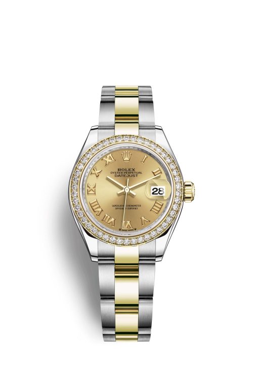 Rolex Lady-Datejust 28 Oystersteel and 18k Yellow Gold 279383RBR-0010
