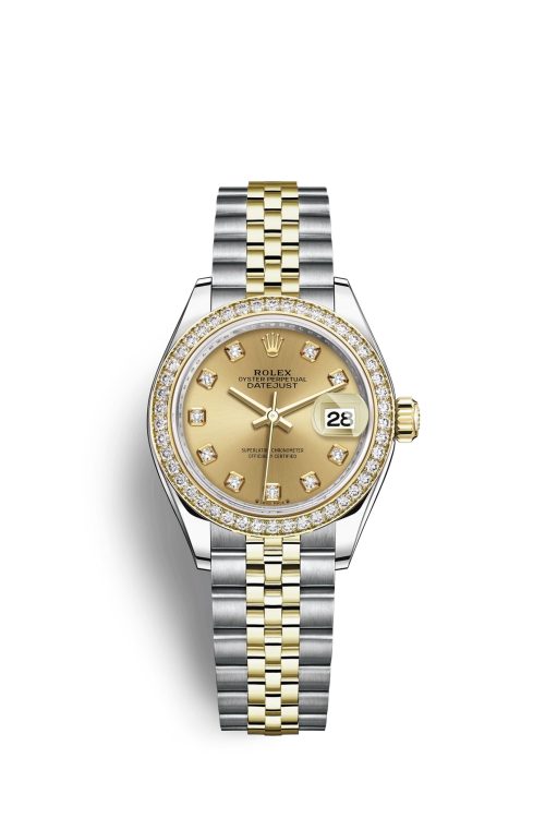 Rolex Lady-Datejust 28 Oystersteel and 18k Yellow Gold 279383RBR-0011