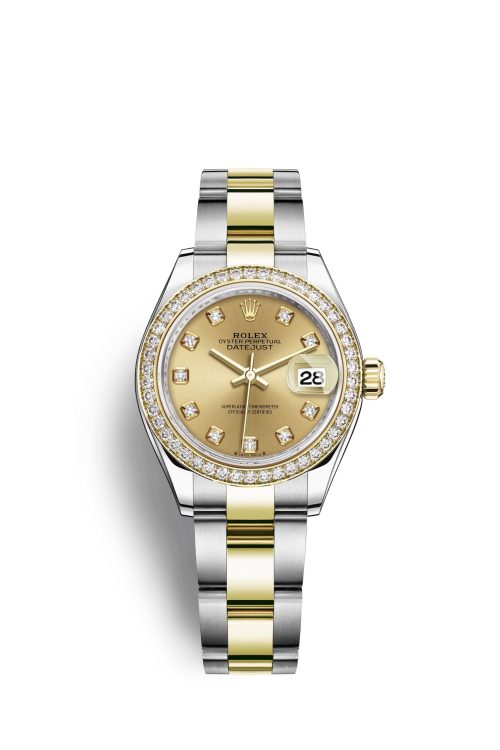 Rolex Lady-Datejust 28 Oystersteel and 18k Yellow Gold 279383RBR-0012