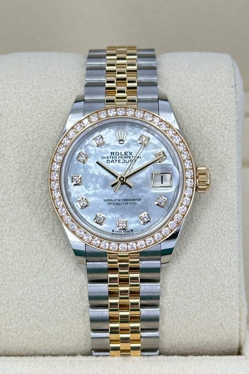 Rolex Lady-Datejust 28 Oystersteel and 18k Yellow Gold 279383RBR-0019