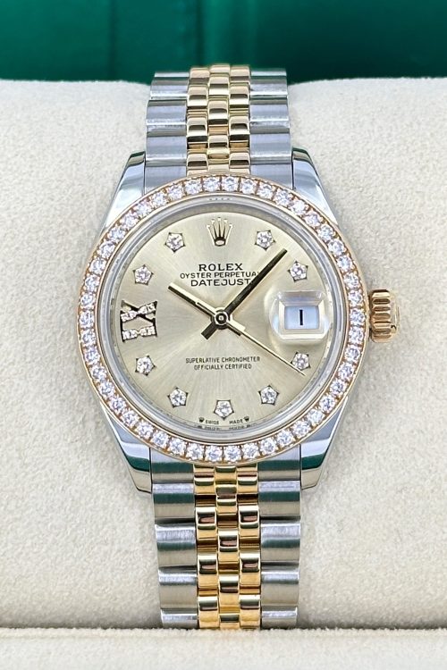 Rolex Lady-Datejust 28 Oystersteel and 18k Yellow Gold 279383RBR-0021