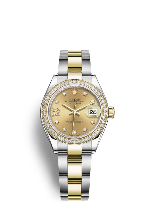 Rolex Lady-Datejust 28 Oystersteel and 18k Yellow Gold 279383RBR-0022