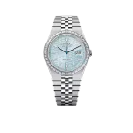 Rolex Land-Dweller Oyster 40mm Platinum Diamonds Ice Blue Honeycomb Motif Dial M127386TBR-0001 40mm-1.jpg