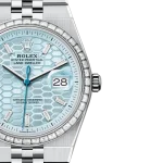 Rolex Land-Dweller Oyster 40mm Platinum Diamonds Ice Blue Honeycomb Motif Dial M127386TBR-0001 40mm-2.jpg