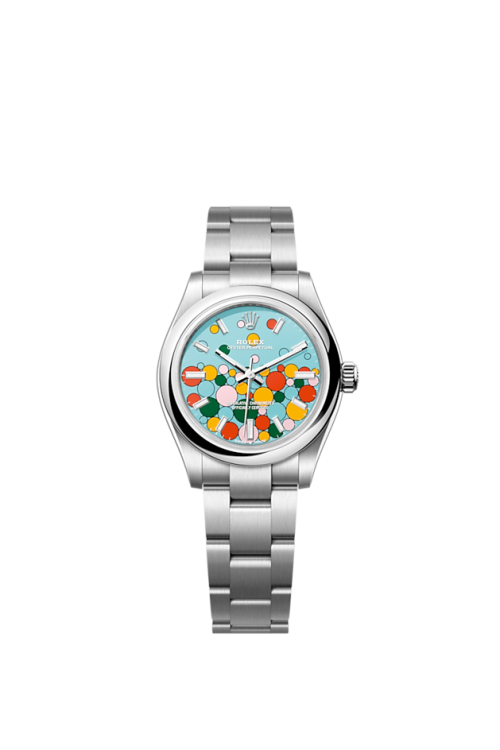 Rolex Oyster Perpetual 31 Turquoise blue Celebration motif Oystersteel 31mm 277200-0010