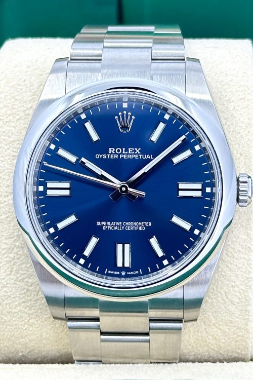 Rolex Oyster Perpetual 41mm Blue Dial 124300-0003