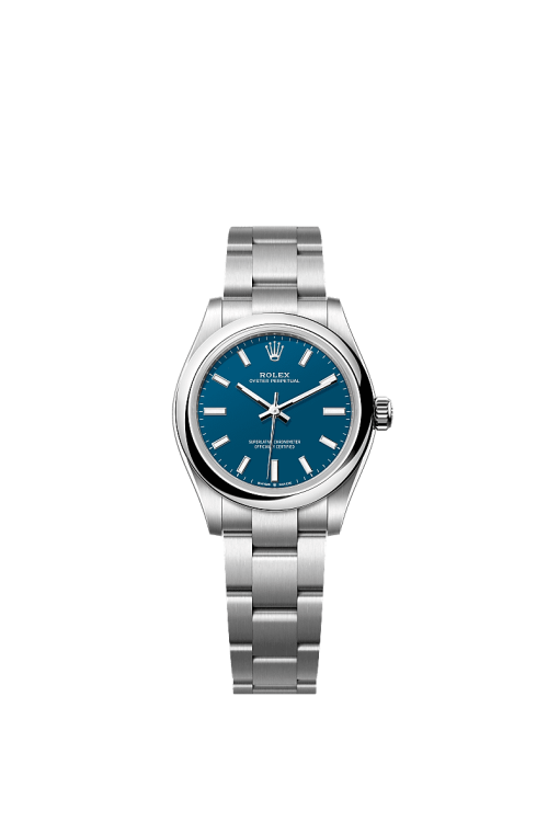 Rolex Oyster Perpetual Oystersteel 31mm Blue dial Domed Oyster 277200-0017