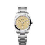 Rolex Oyster Perpetual Oystersteel 34mm Beige dial Domed Oyster Ref 124200-0007 124200-0007-1.jpg