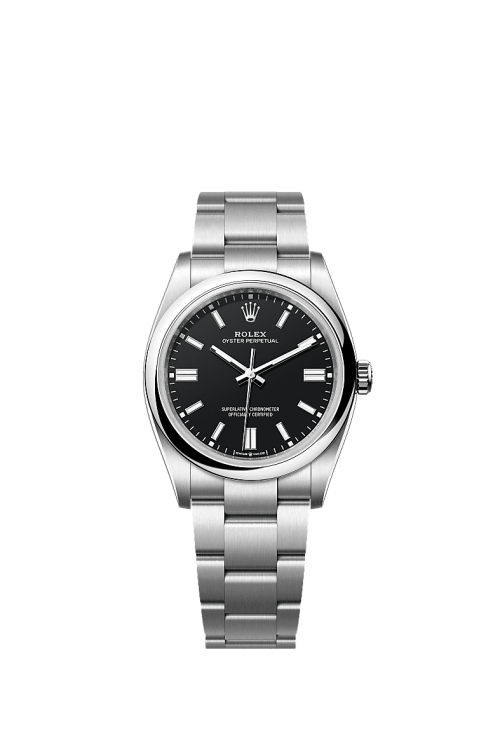 Rolex Oyster Perpetual Oystersteel 36mm Black dial Domed Oyster 126000-0014