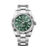 Rolex Sky-Dweller 42mm Oystersteel and 18k White Gold Green Oyster Ref 336934-0001 336934-0001-1.jpg