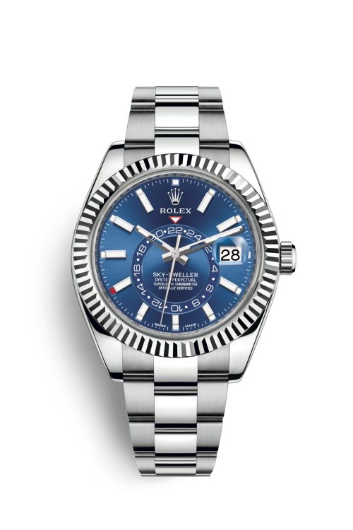 Rolex Sky-Dweller 42mm Oystersteel and 18k White Gold 326934-0003