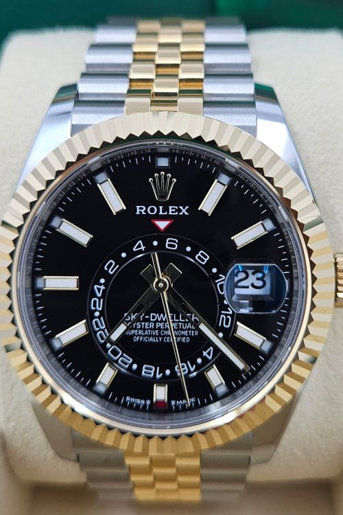 Rolex Sky-Dweller 42mm Oystersteel and 18k Yellow Gold Black Jubilee 336933-0004