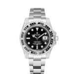 Rolex Submariner Date Silver Black Diamond 40mm Ref116610LN 116610LN-1.jpg