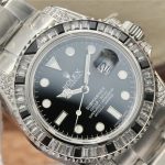 Rolex Submariner Date Silver Black Diamond 40mm Ref116610LN 116610LN-12.jpg