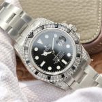 Rolex Submariner Date Silver Black Diamond 40mm Ref116610LN 116610LN-14.jpg