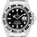 Rolex Submariner Date Silver Black Diamond 40mm Ref116610LN 116610LN-3.jpg