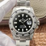 Rolex Submariner Date Silver Black Diamond 40mm Ref116610LN 116610LN-6.jpg