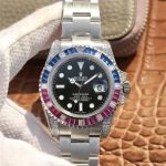Rolex Submariner Silver BlueRed Diamond 40mm 40mm-2.jpg